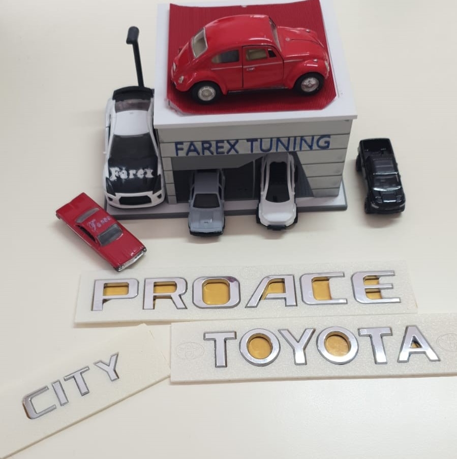 Toyota-Proace ve City Krom Bagaj Yazısı Seti 3’lü 3M 3D ABS